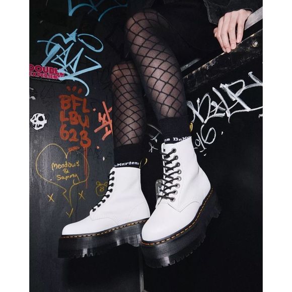 Free People x 1460 Pascal Max Pisa Leather Platform Combat Boots - Picture 11 of 15